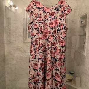 Gal Meets Glam floral satin dress NWT Sz 18